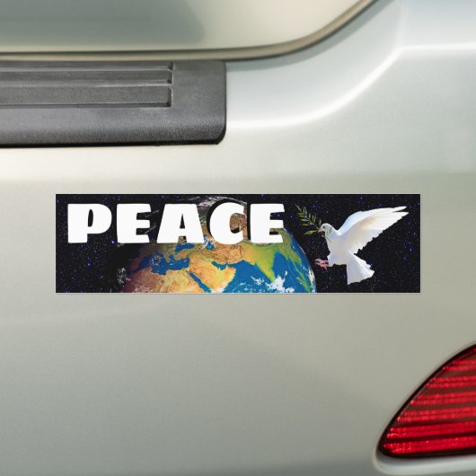 Peace Bumpersticker (Op auto)