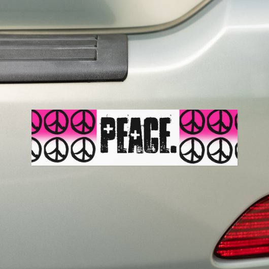 Peace Bumpersticker (Op auto)