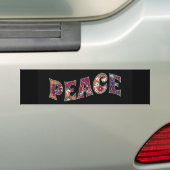 Peace Bumpersticker (Op auto)