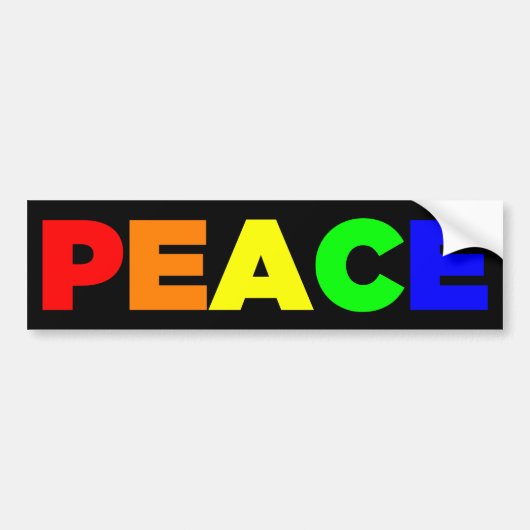 Peace Bumpersticker (Voorkant)
