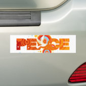 PEACE-Bumpersticker Bumpersticker (Op auto)