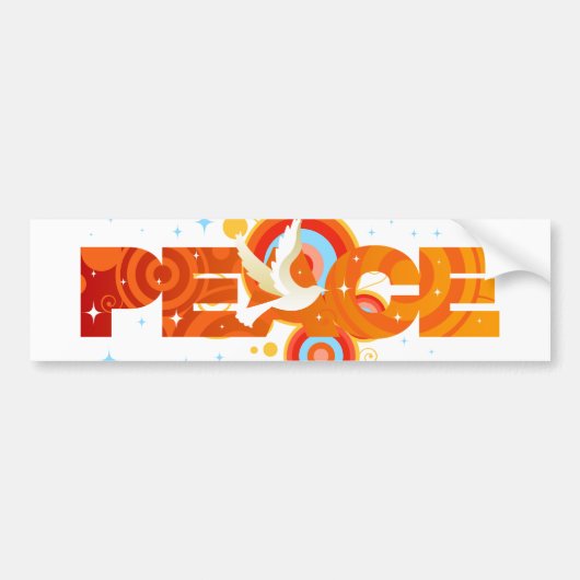 PEACE-Bumpersticker Bumpersticker (Voorkant)