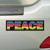 PEACE-BUMPERSTICKER BUMPERSTICKER (Op auto)