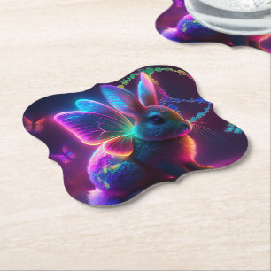 Peace Bunny Kartonnen Onderzetters