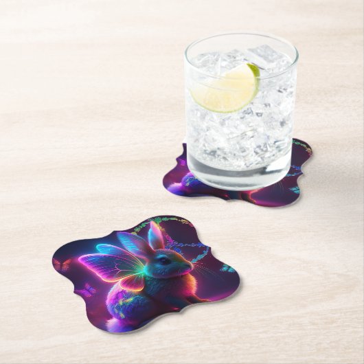 Peace Bunny Kartonnen Onderzetters (Insitu)