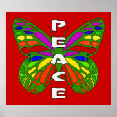 Peace Butterfly Poster (Voorkant)
