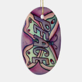 Peace Butterfly Word Art Gift Holiday Ornament (Rechts)