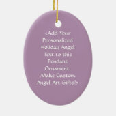 Peace Butterfly Word Art Gift Holiday Ornament (Achterkant)