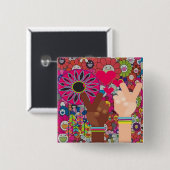 Peace Button (Voorkant /achterkant)