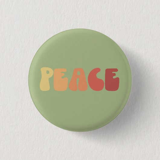 Peace Button Pin (Voorkant)