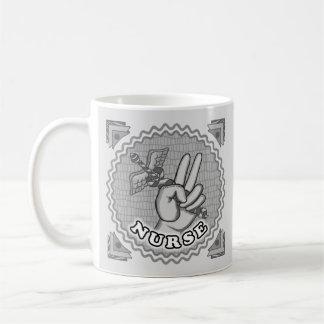 Peace caduceus-verpleegkundige koffiemok
