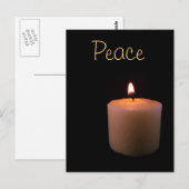 Peace Candle Briefkaart (Voorkant / Achterkant)