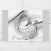 Peace Canister-label Voedselcontainer Etiket (Enkel label)