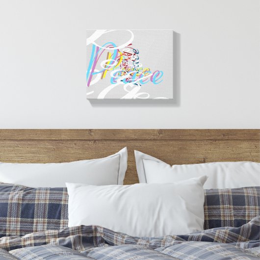 Peace Canvas Afdruk (Insitu (Slaapkamer))