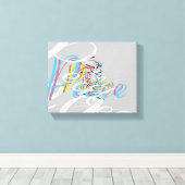 Peace Canvas Afdruk (Insitu (Houten vloer))