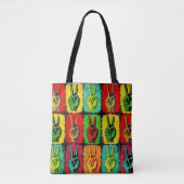 Peace Canvas tas (Voorkant)