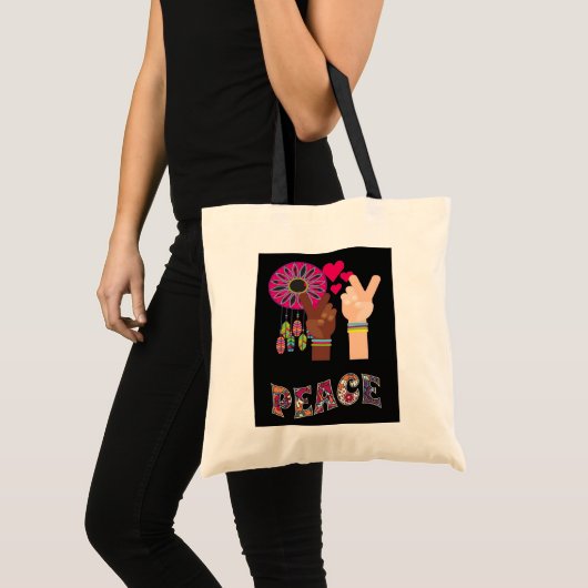 Peace Canvas tas (Voorkant (product))