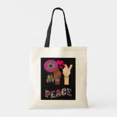 Peace Canvas tas (Achterkant)