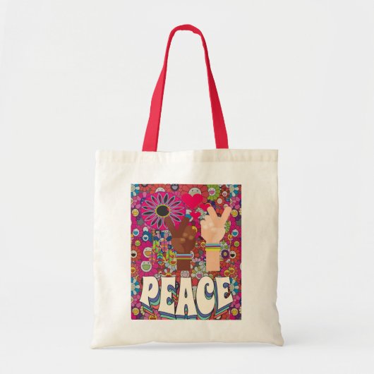 Peace Canvas tas (Voorkant)