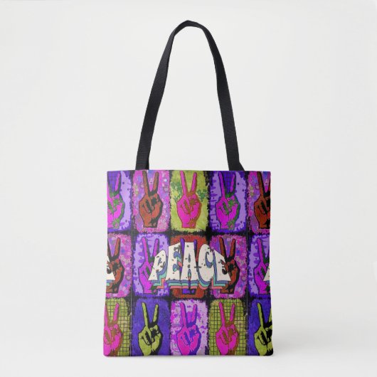 Peace Canvas tas (Voorkant)