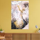 Peace Canvas Witte duif - Abstract schilderij Afdruk (Insitu (Woonkamer))