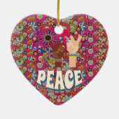 Peace Ceramic Ornament (Achterkant)