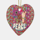 Peace Ceramic Ornament (Links)
