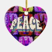 Peace Ceramic Ornament (Voorkant)