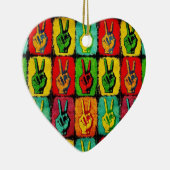 Peace Ceramic Ornament (Rechts)