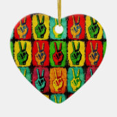 Peace Ceramic Ornament (Voorkant)