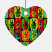Peace Ceramic Ornament (Achterkant)