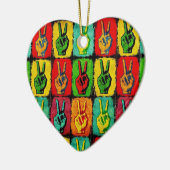 Peace Ceramic Ornament (Links)