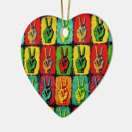 Peace Ceramic Ornament (Links)