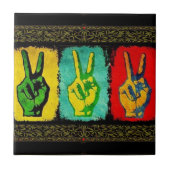 Peace Ceramic TIle Tegeltje (Voorkant)