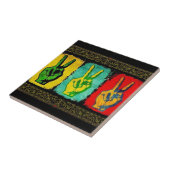 Peace Ceramic TIle Tegeltje (Zijkant)