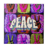Peace Ceramic TIle Tegeltje (Voorkant)