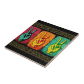 Peace Ceramic TIle Tegeltje (Zijkant)
