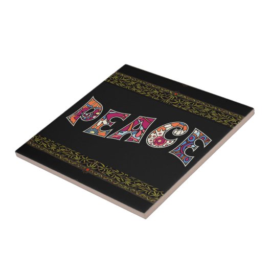 Peace Ceramic TIle Tegeltje (Zijkant)