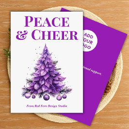  Peace & Cheer Holiday Card for Clients Feestdagenkaart
