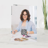 Peace Cheer Joy Sparking Kerstmis Business Feestdagen Kaart (Achterkant)