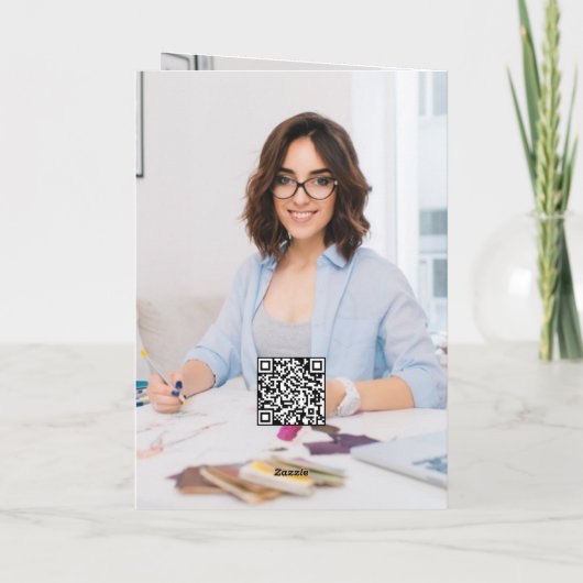 Peace Cheer Joy Sparking Kerstmis Business Feestdagen Kaart (Achterkant)