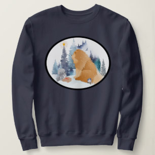 PEACE Chow donkere levendige kleuren shirten Trui