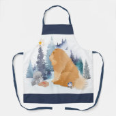 PEACE Chow hond vakantiehuis vlag Schort (Voorkant)