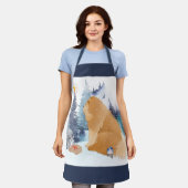 PEACE Chow hond vakantiehuis vlag Schort (Gedragen)