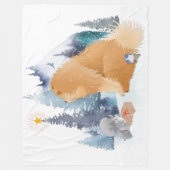 PEACE Chow hondenvakantie Fleece Deken (Voorkant)