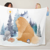 PEACE Chow hondenvakantie Fleece Deken