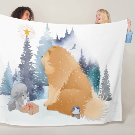 PEACE Chow hondenvakantie Fleece Deken