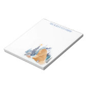 PEACE Chow hondenvakantie gepersonaliseerde tekst Notitieblok (Linkerzijde)