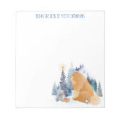 PEACE Chow hondenvakantie gepersonaliseerde tekst Notitieblok (Voorkant)