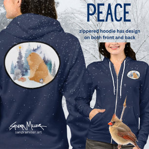 PEACE Chow hoodie voor en achter